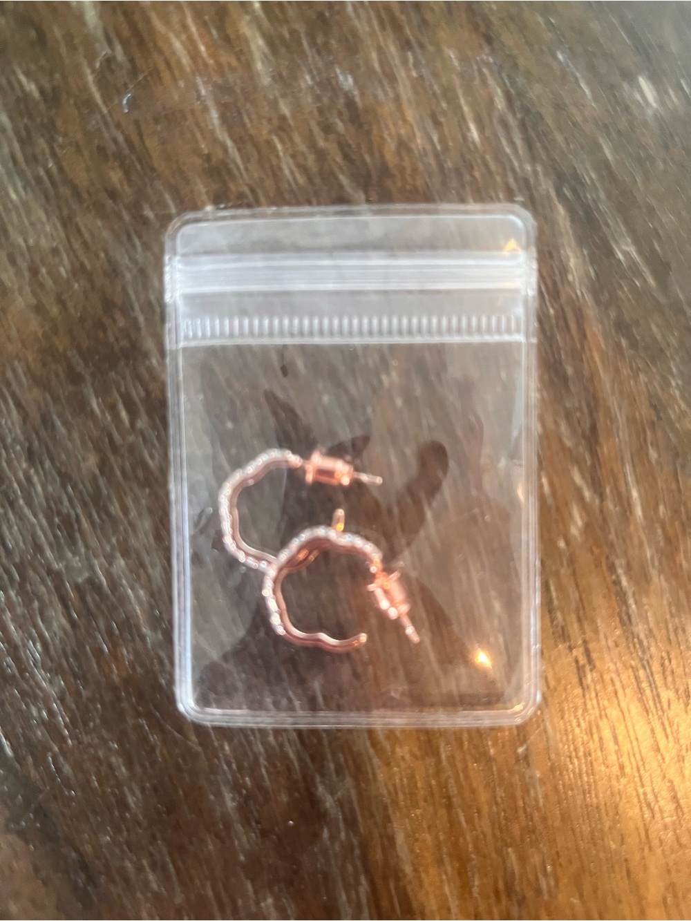 Source Unknown Rose-Tone Twisted Mini Hoop Earrings